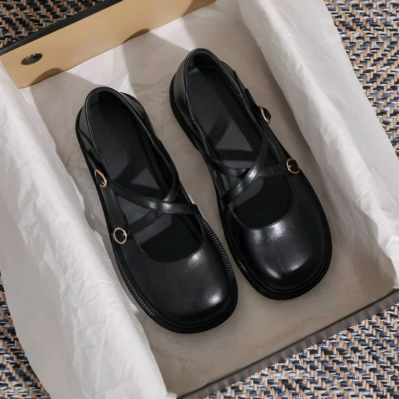 Jual Sepatu Docmart Wanita Hitam Gesper Yumaa Terbaru Fashion Premium