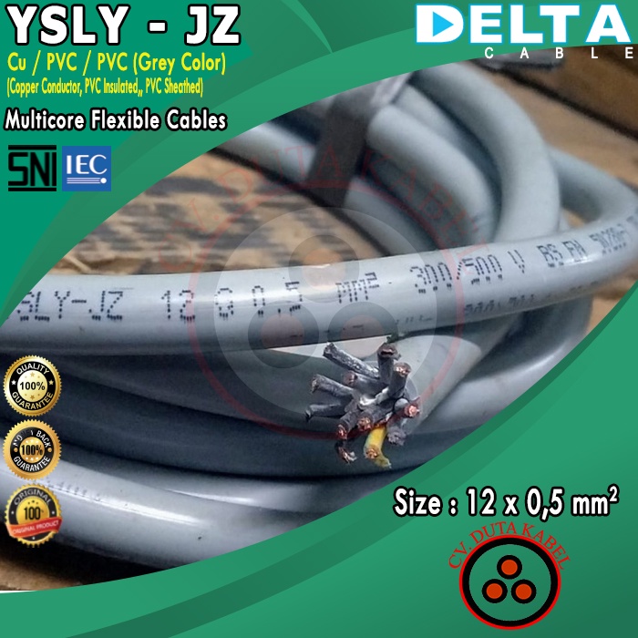 Jual Kabel YSLY JZ 12x0 5 Mm2 DELTA 12x0 5mm2 12x0 5 Mm2 12x0 5mm2 12