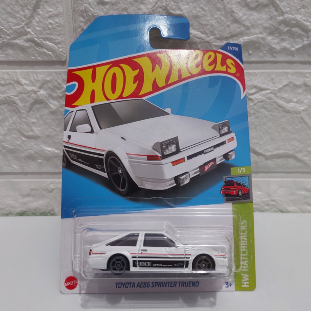 Jual Hotwheels Toyota AE86 Sprinter Trueno Putih Shopee Indonesia