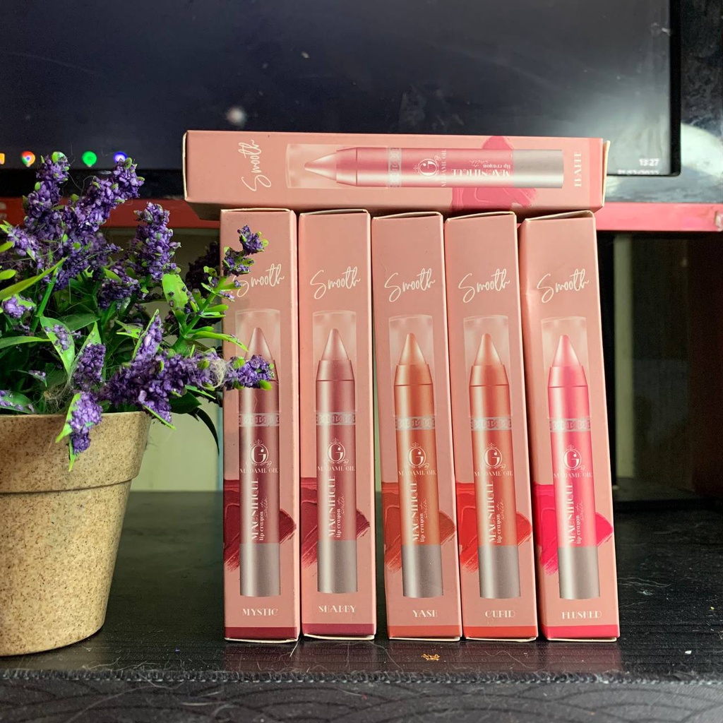 Jual Madame Gie Magnifique Lip Crayon Satin Lipstik Shopee Indonesia