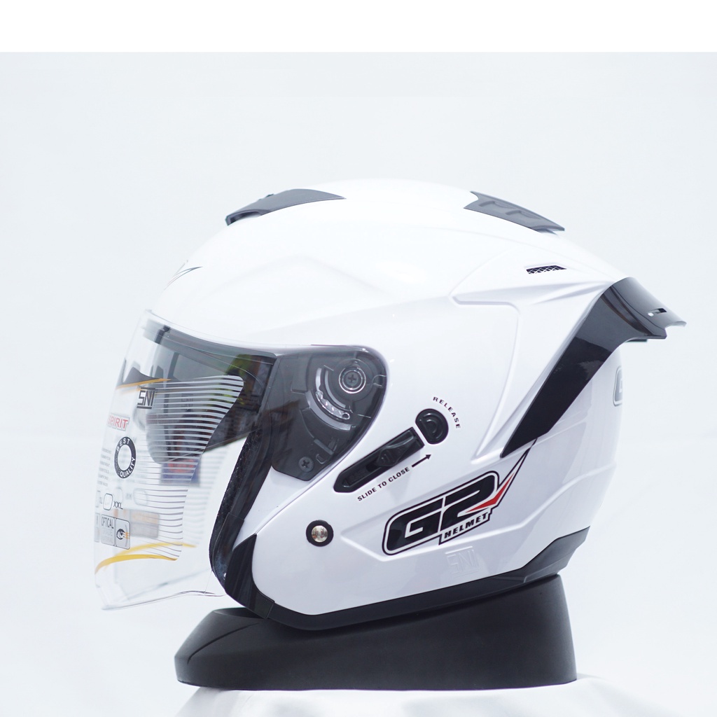 Jual Helm Half Face G Optimax Doble Visor Paket Ganteng Visor Venom