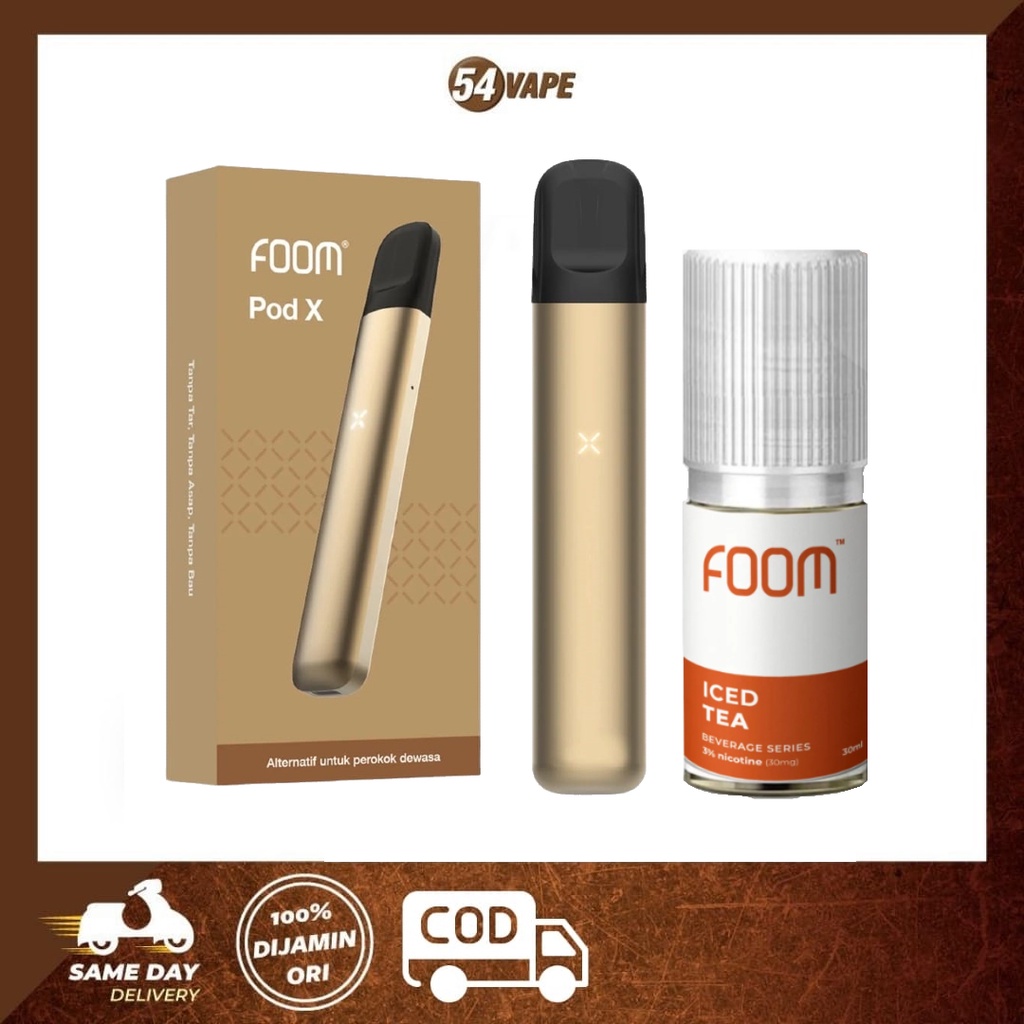 Jual Foom X Pod Starter Kit Liquid Foom 30ml Shopee Indonesia