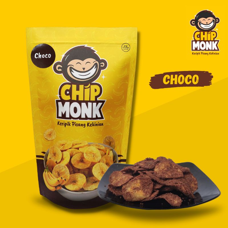 Jual Keripik Pisang Kekinian Chipmonk Varian Choco Shopee Indonesia