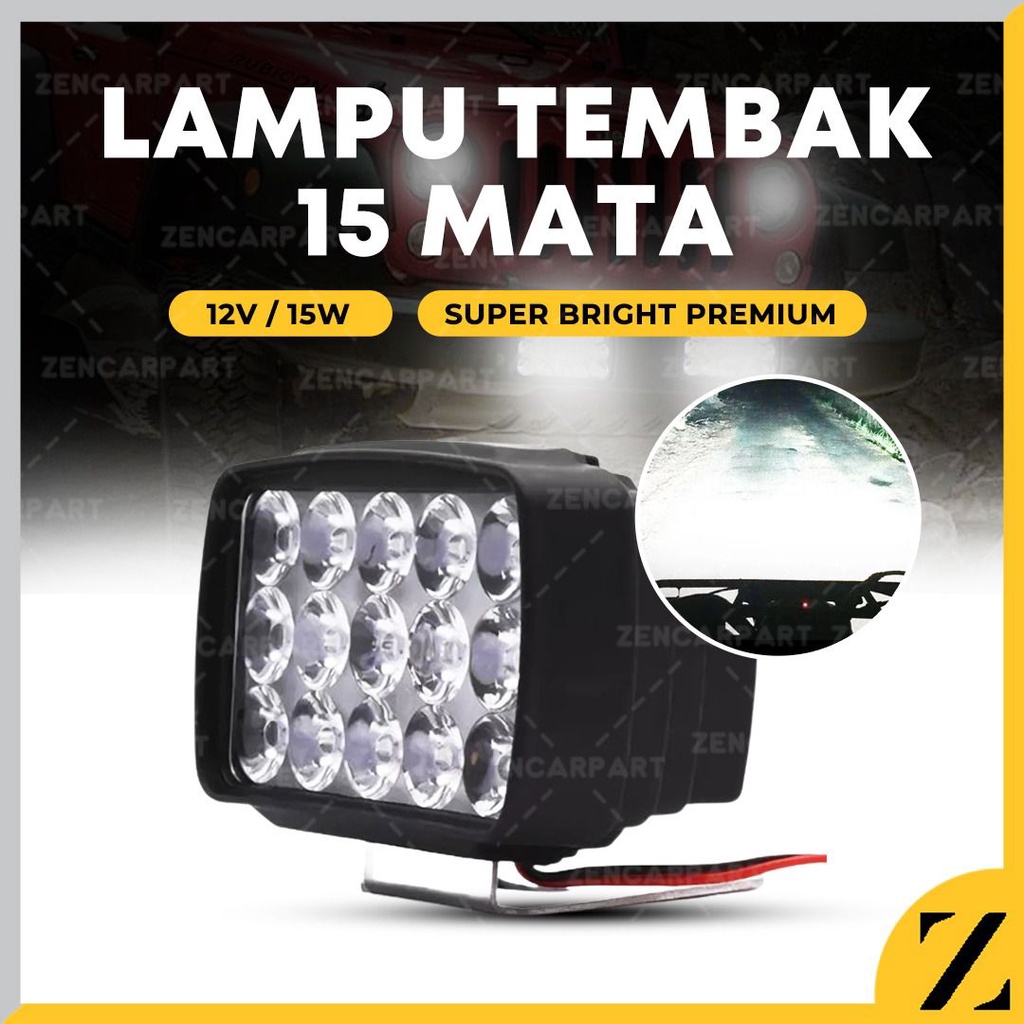 Jual Lampu Led Bar Tembak Sorot Motor Mobil Work Light Mata Super