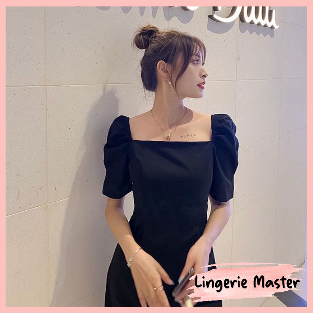 Jual Lingerie Master T U Neck Dress Wanita Elegan Dress