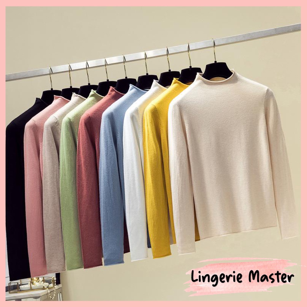 Jual Lingerie Master T Basic Korean Long Sleeves Lengan