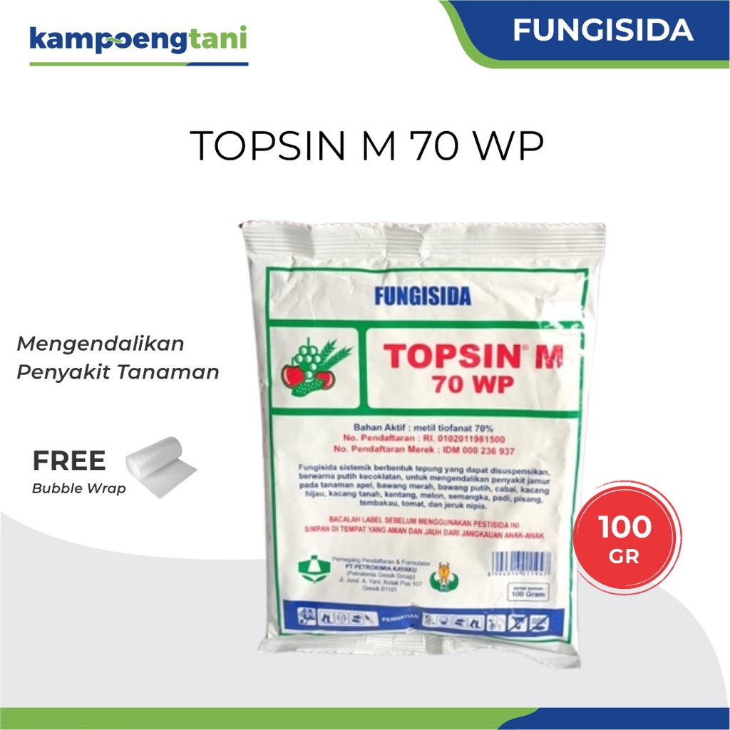 Jual Topsin M 70 WP 100 Gram Metil Tiofanat Fungisida Sistemik Obat