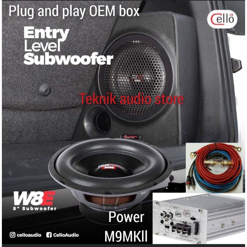 Jual Subwoofer PNP Box Cello 8inch W8E Khusus OEM Box Sudut Mobil Plus