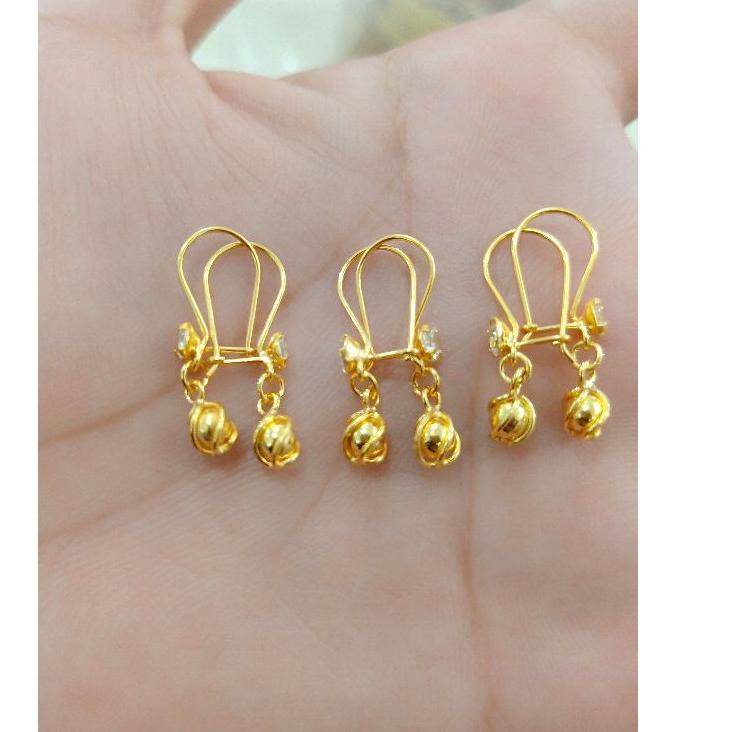 Jual Update Populer ANTING DEWASA PERAK 925 LAPIS MAS KUNING ASLI