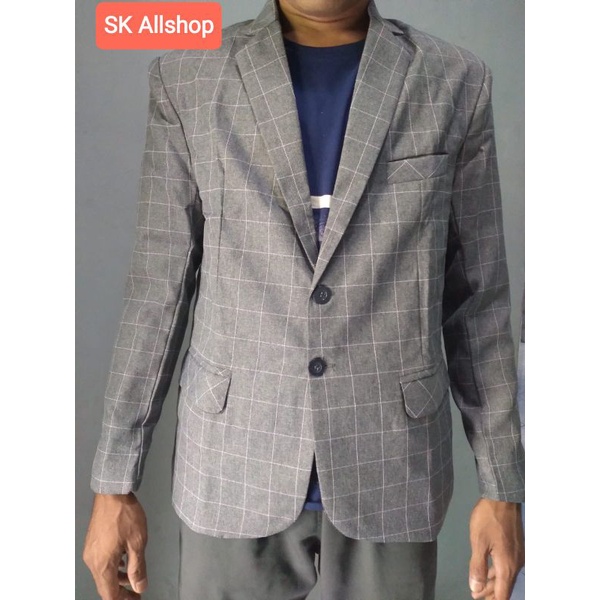 Jual Jas Pria Motif Kotak Jas Blazer Kotak Kotak Blazer Kotak Pria