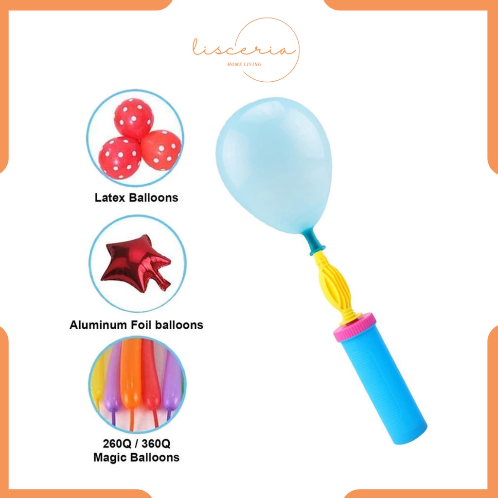 Jual Lsc Pompa Balon Tangan Manual Pompa Tiup Angin Balloon Pompa