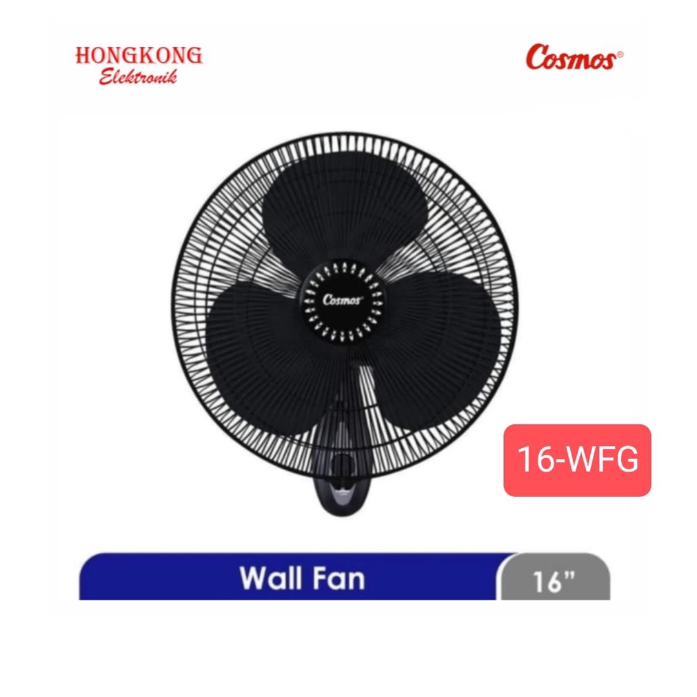 Jual Cosmos Wfg Wall Fan Kipas Angin Dinding Inch Hitam Shopee