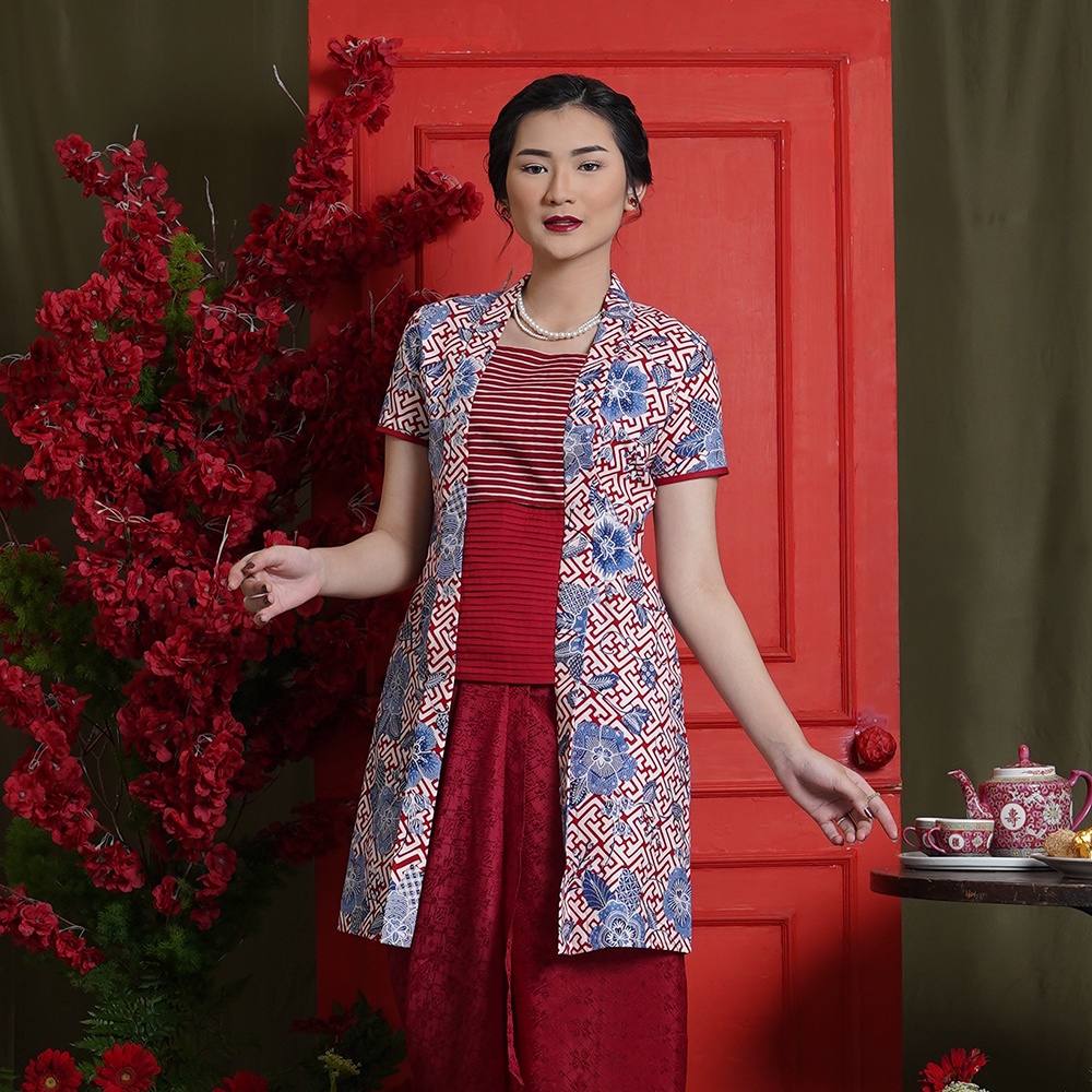 Jual Nona Rara Aling Bangbiron Cny T Baju Batik Kasual Modern