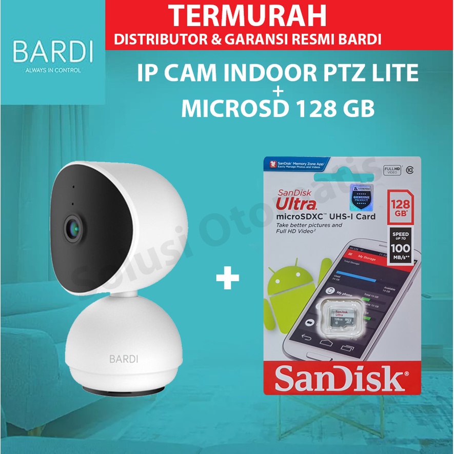 Jual BARDI Smart IP Camera STC Lite CCTV MicroSD 128GB HD Indoor IP65