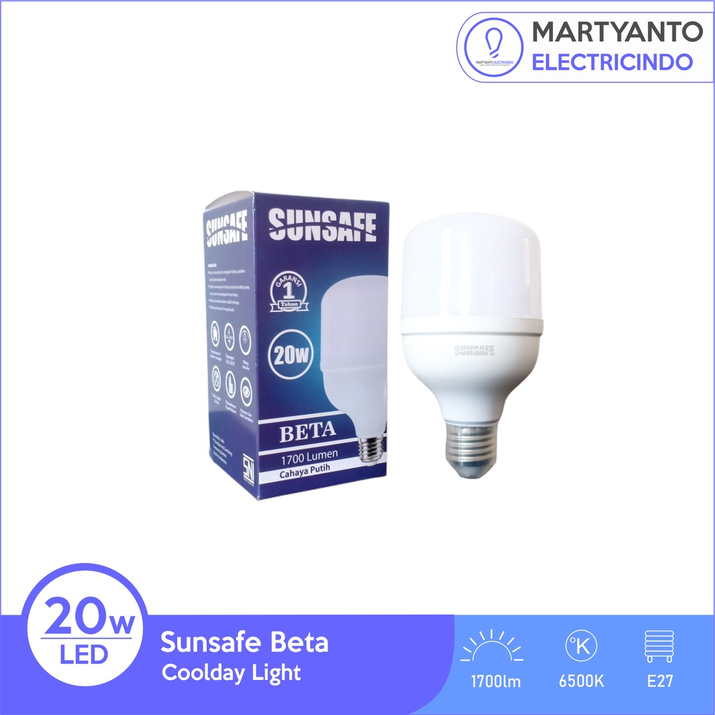 Jual Lampu LED Sunsafe Beta 20 Watt Warna Putih Shopee Indonesia