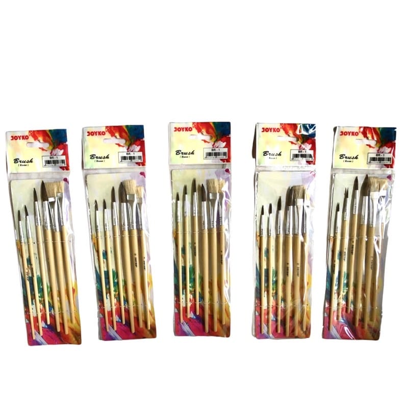 Jual Kuas Lukis Joyko Brush Joyko Set BR 1 Isi 6 Shopee Indonesia