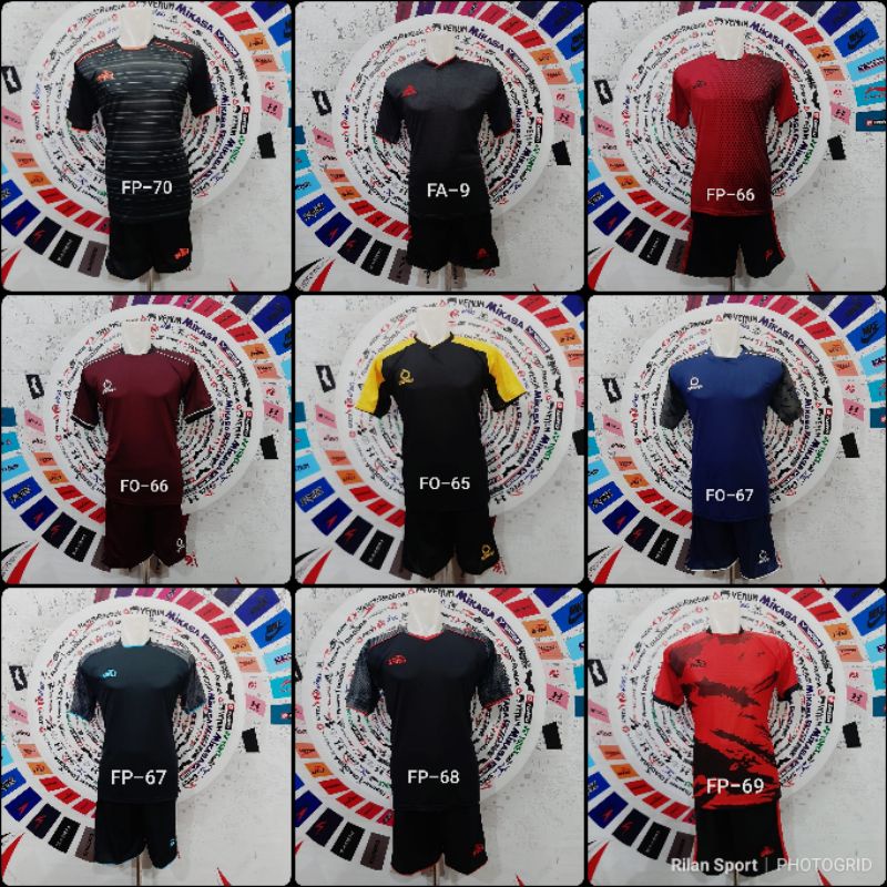 Jual Setelan Fusal Set Pakaian Olahraga Sepakbola Baju Lengan Pendek