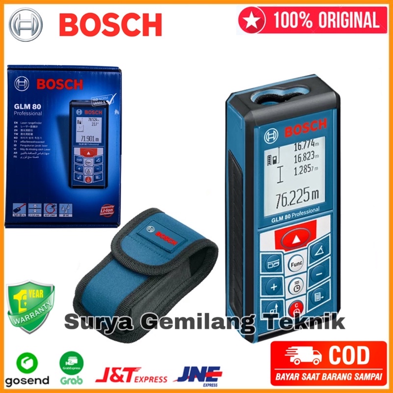 Jual Meteran Laser Digital Range Finder Bosch Glm Alat Pengukur