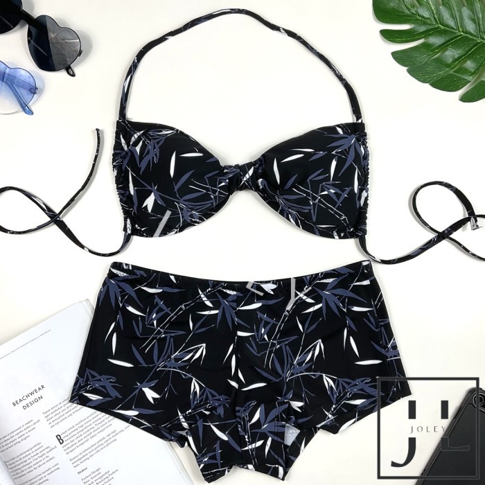 Jual NAIA BLACK LEAFS Bikini Set Bikini Pantai Baju Renang