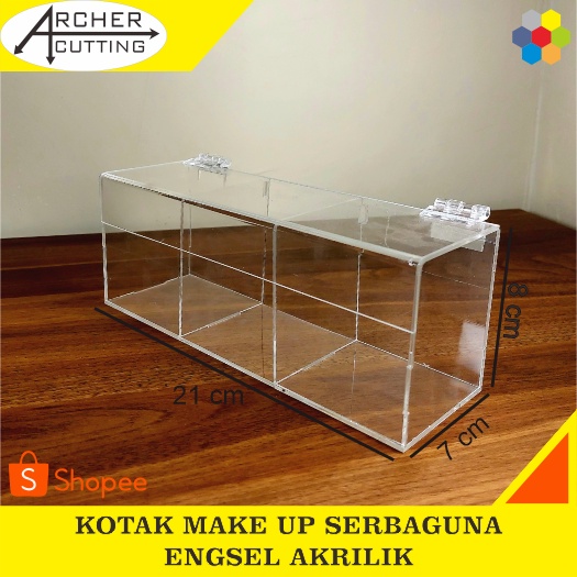 Jual Organizer Kotak Make Up Kotak Teh Kotak Box Serbaguna Tutup L