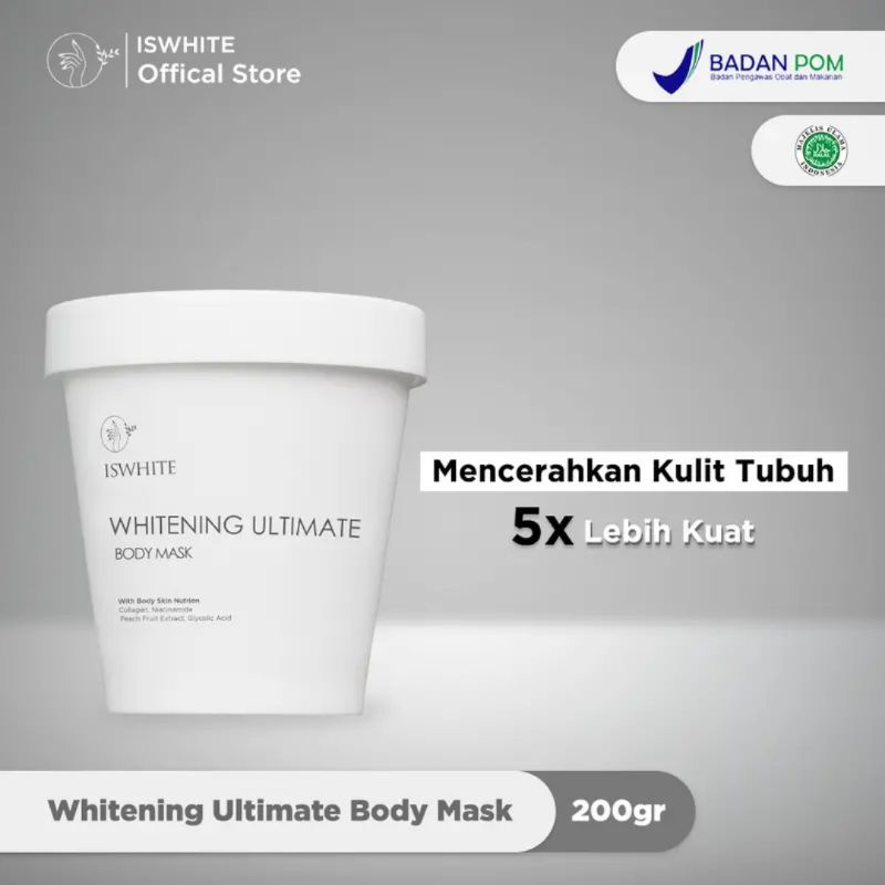 Jual ISWHITE Masker Badan Body Mask Whitening Ultimate Shopee