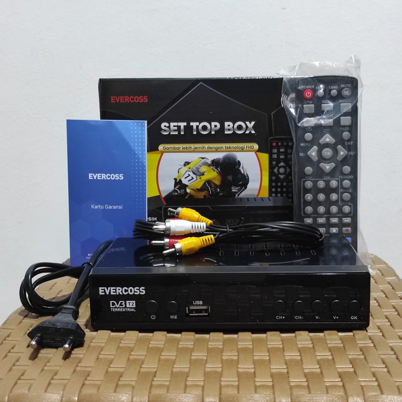 Jual Evercoss STB Set Top Box Max Mega Box TV Digital Receiver Full HD