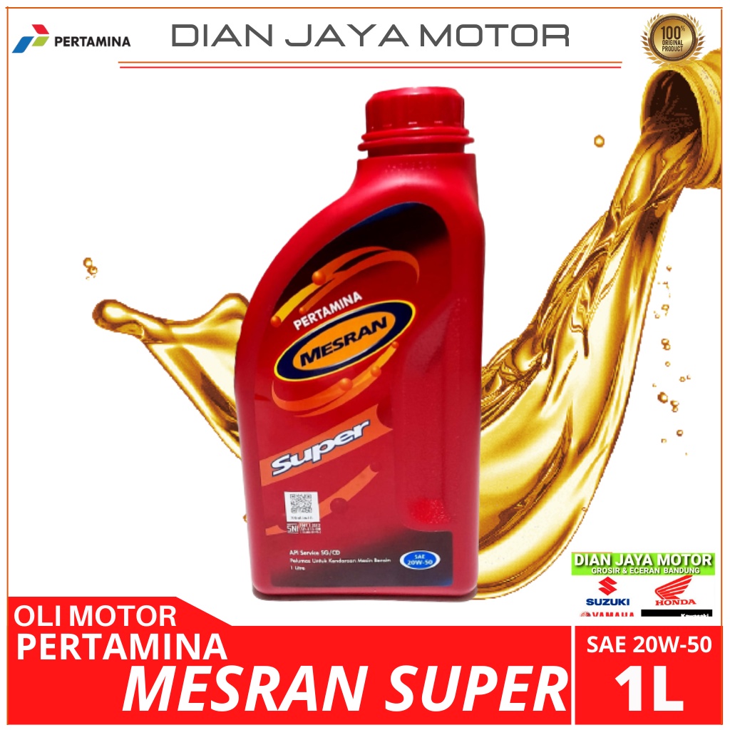 Jual Mesran Super Sae W Liter Oli Mesin Pertamina Mesran Super