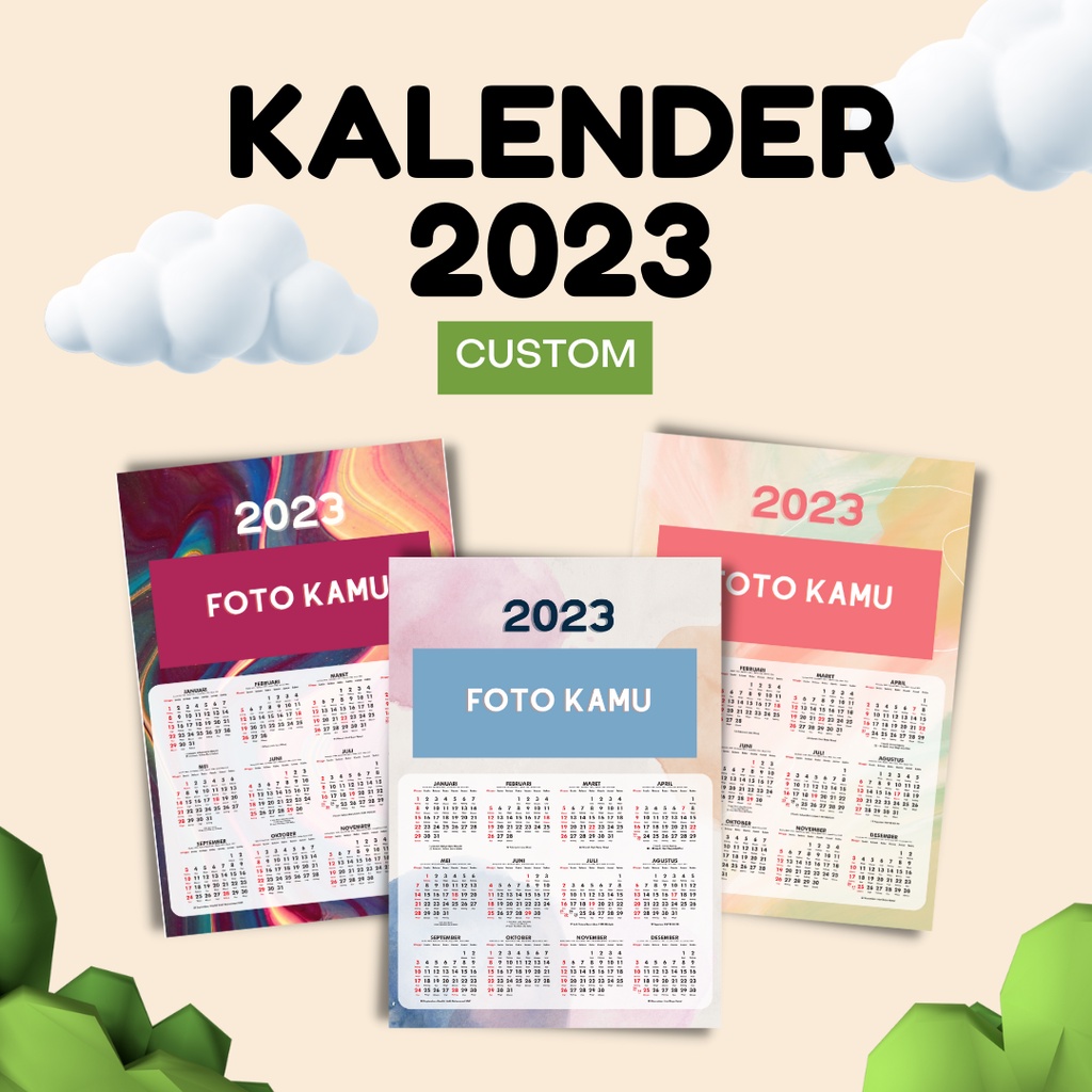 Jual 12 Bulanan A3 PART 3 Kalender Dinding 2023 Kalender 12 Bulanan