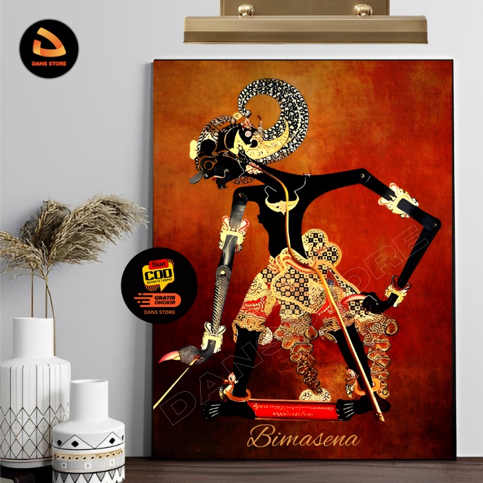 Jual Poster Wayang Bima Werkudara Bratasena Bimasena Untuk Hiasan