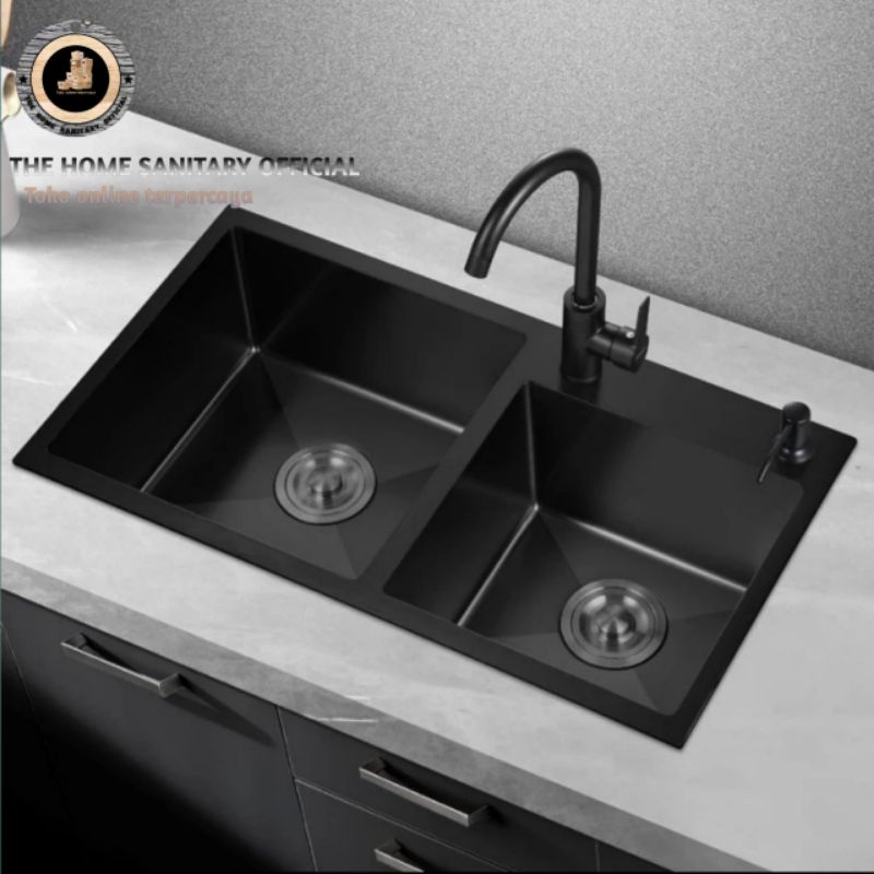 Jual Paket Lengkap Kitchen Sink Stainless Inobe Black Shopee