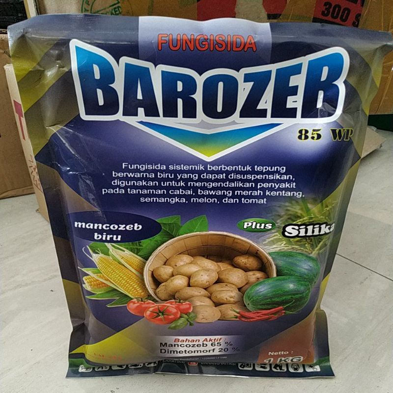 Jual Fungisida BAROZEB 85WP Mancozeb Biru Silika 1kg Shopee Indonesia