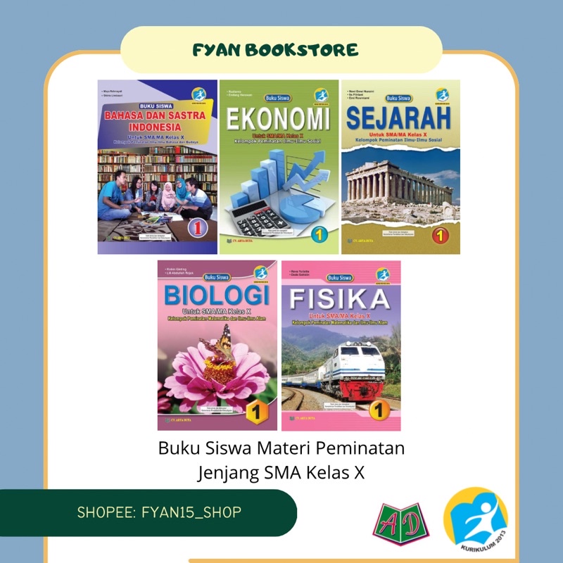 Jual Fyan Book Store Buku Siswa Materi Peminatan Kelas 10 SMA