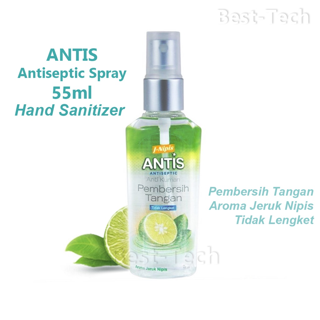 Jual Antis Hand Sanitizer Spray Aroma Jeruk Nipis Hand Sanitizer Antis