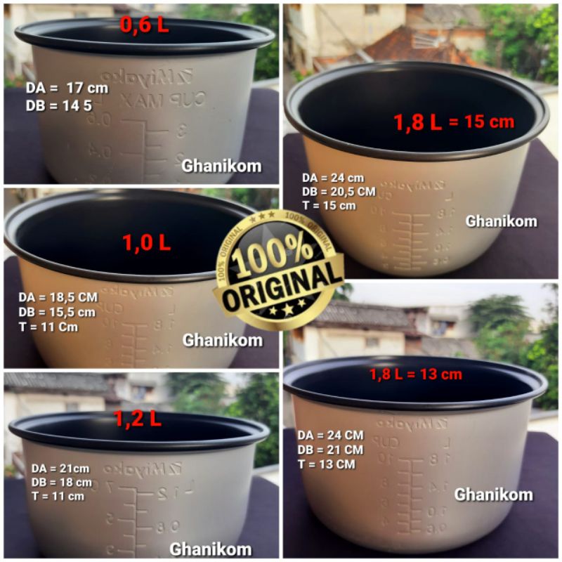 Jual Panci Magicom Miyako Original Panci Teflon Rice Cooker Miyako