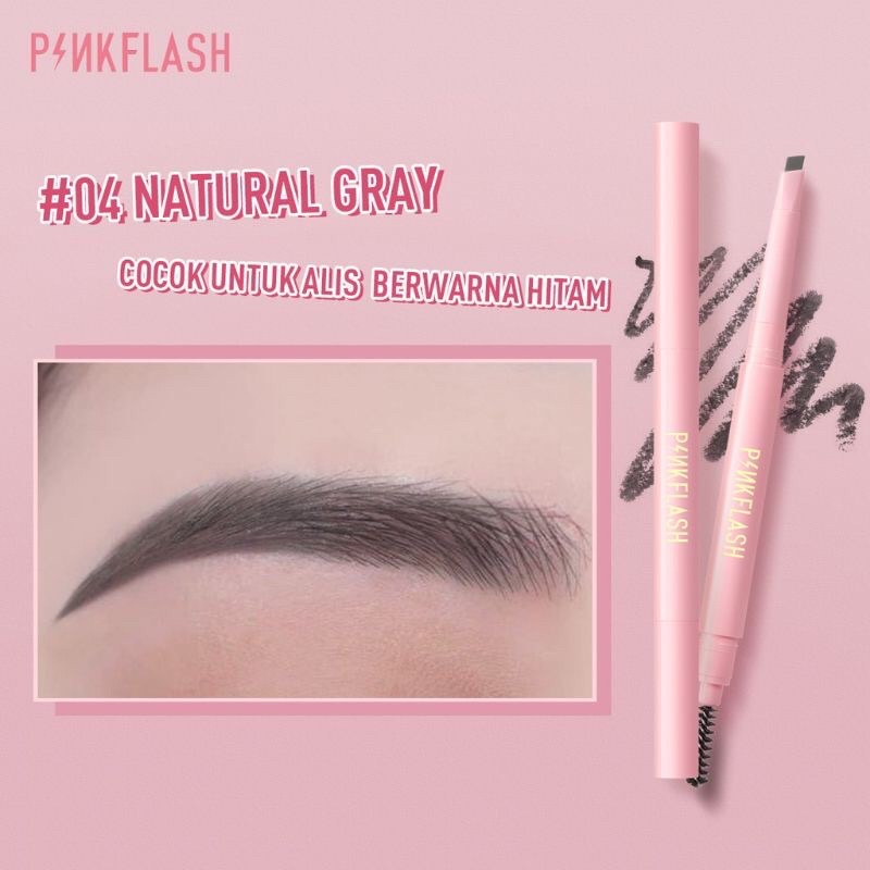 Jual PINKFLASH Waterproof Easy Eyebrow Pencil Pink Flash Pensil Alis