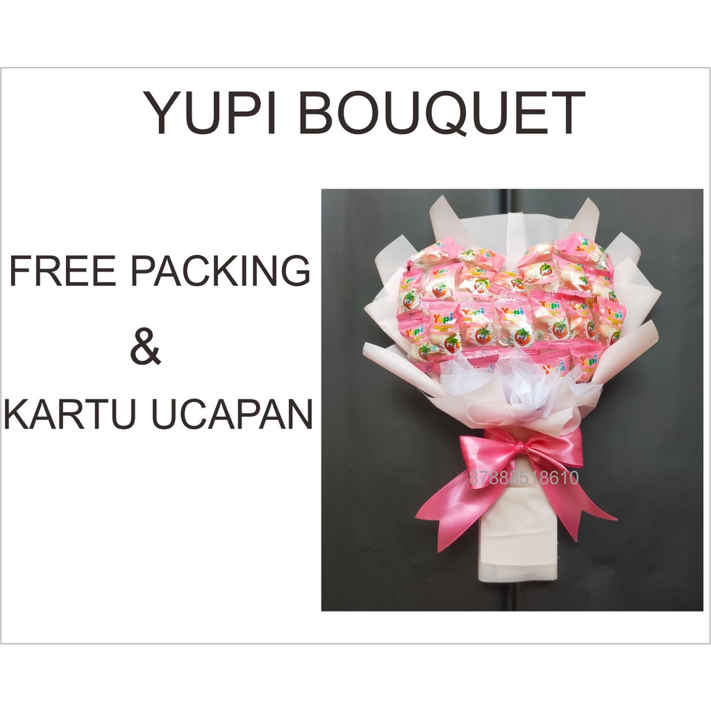 Jual Buket Yupi Love Buket Snack Bouquet Snack Yupi Bouquet Free