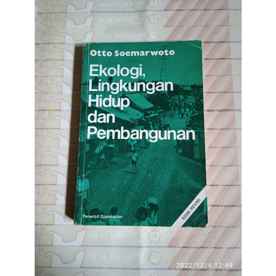 Jual Buku Ekologi Lingkungan Hidup Dan Pembangunan Otto Soemarwoto