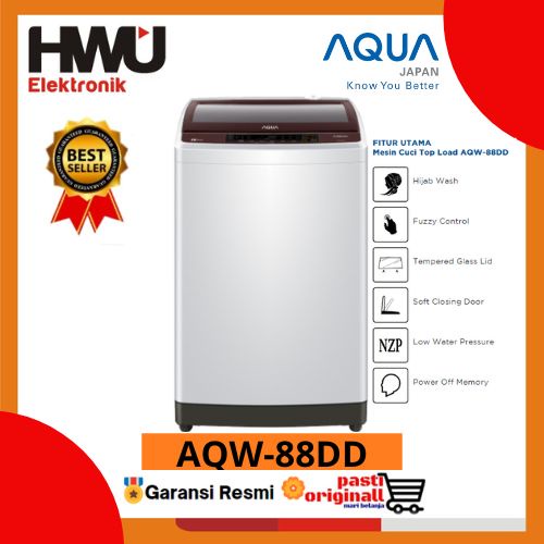 Jual Aqua Mesin Cuci Tabung Kg Top Load Washer Aqw Dd Shopee