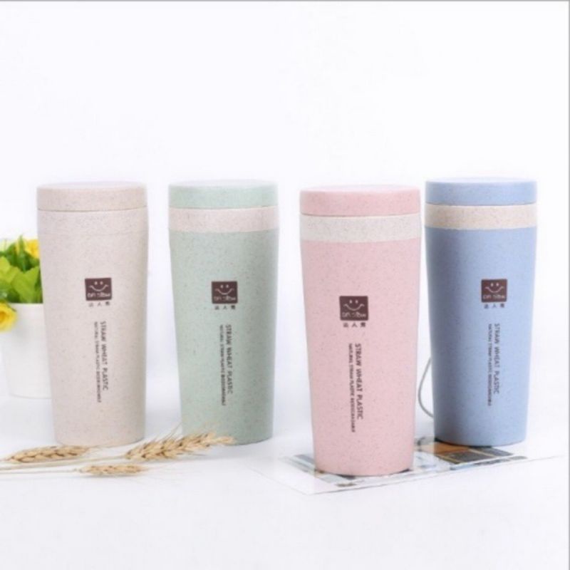 Jual Botol Minum Korea Tumbler Termos Kopi Teh Portable Gelas Plastik