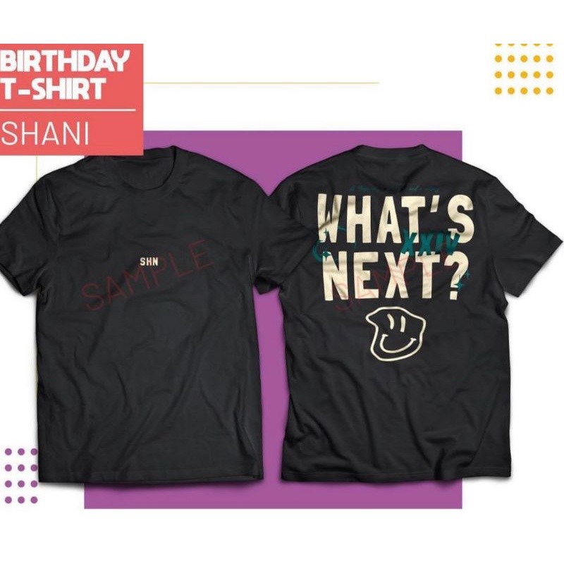 Jual Kaos Shani Cishani Birthday T Shirt Jkt Jkt Shopee Indonesia