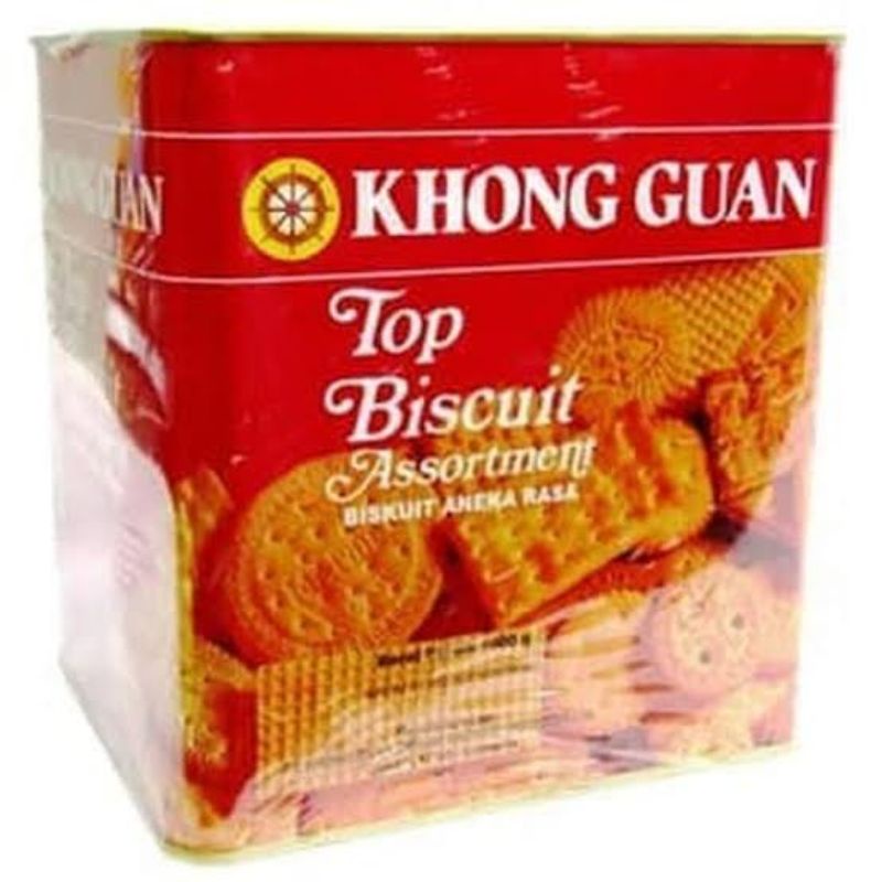 Jual KHONG GUAN Khongguan Biscuit Biskuit Assorted Top Medium Tin