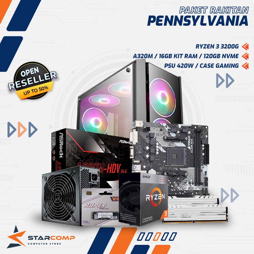 Jual Pc Rakitan Ryzen G A M Gb Ram Gb Nvme Paket Rakitan