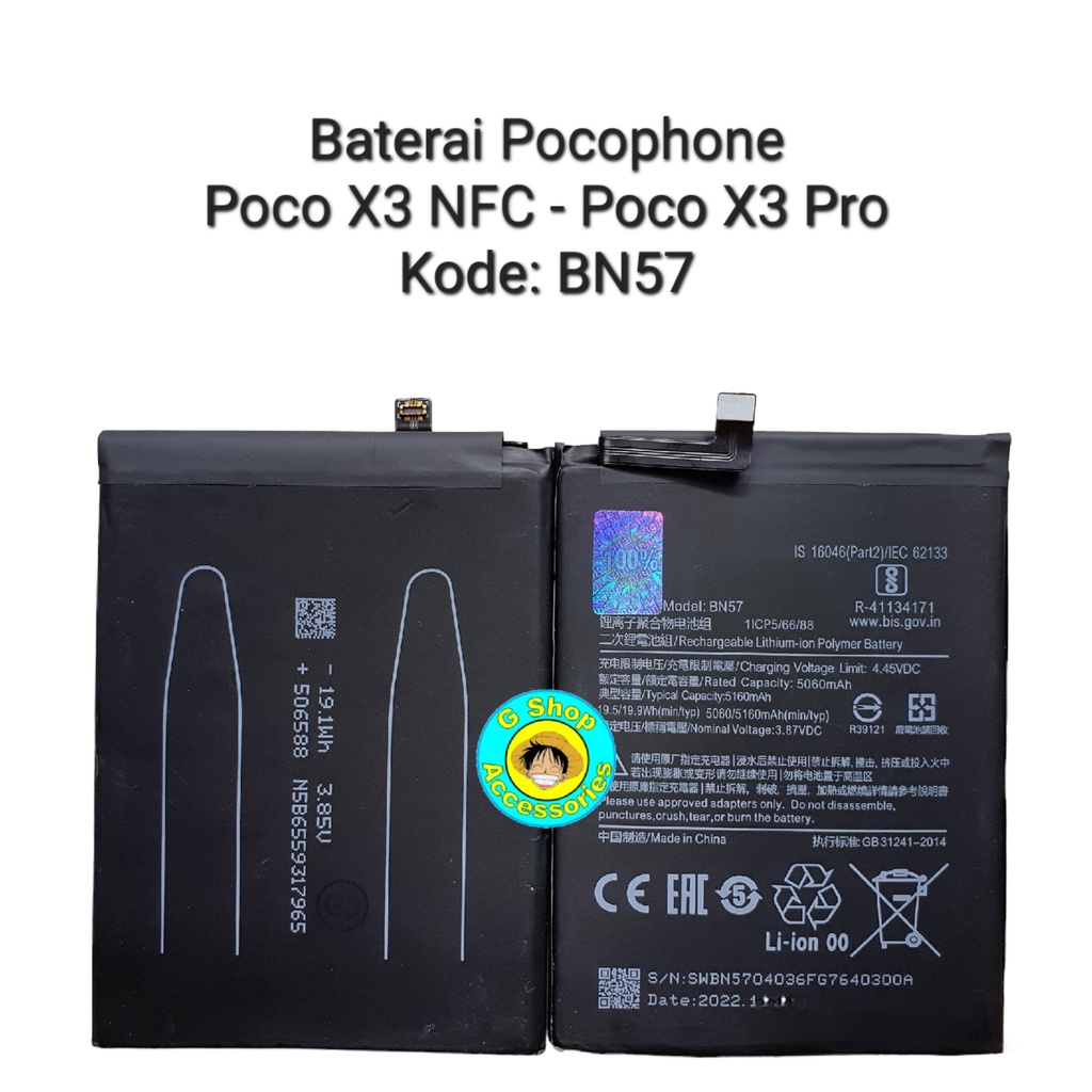 Jual Baterai Batre Original Poco X Nfc Poco X Pro Bn Battery