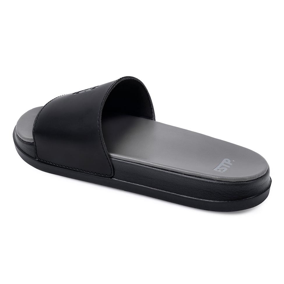 Jual F R Sandal Pria Slide Footstep Footwear Symbol V Full Black