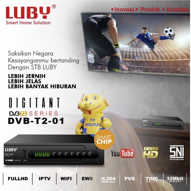 Jual Luby DVB T2 01 T2 02 HD STB Set Top Box Receiver Siaran Digital TV