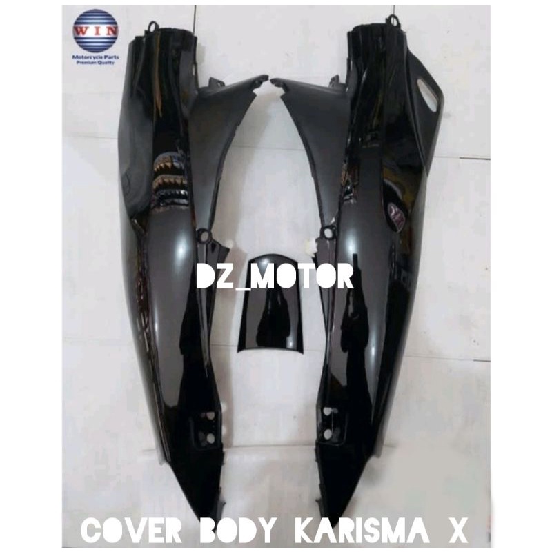 Jual Cover Body Belakang Honda Karisma X Hitam Set Cover Stop Merek Win