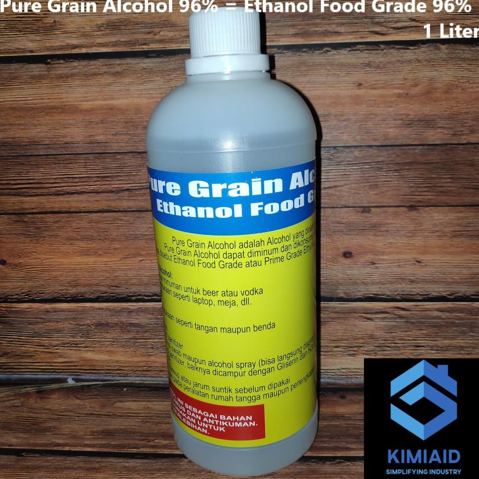 Jual KODE 422 Pure Grain Alcohol 1 Liter Ethanol Food Grade 96