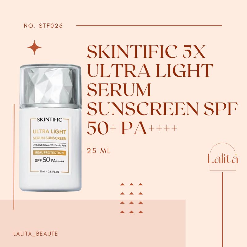 Jual SKINTIFIC Ultra Light Serum Sunscreen SPF 50 PA 25ml Shopee