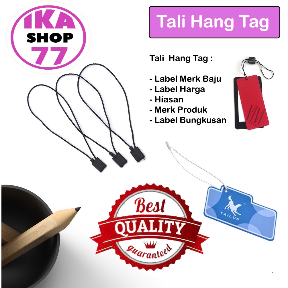 Jual Tali Hangtag Baju Celana Label Harga Benang Nilon Hang Tag Loop