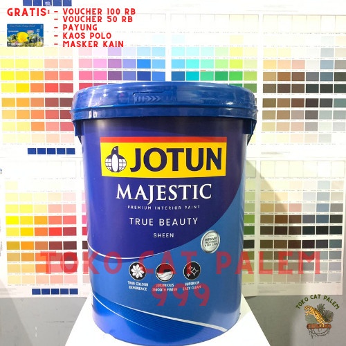 Jual Cat Tembok Interior Jotun Majestic True Beauty Sheen White Warna